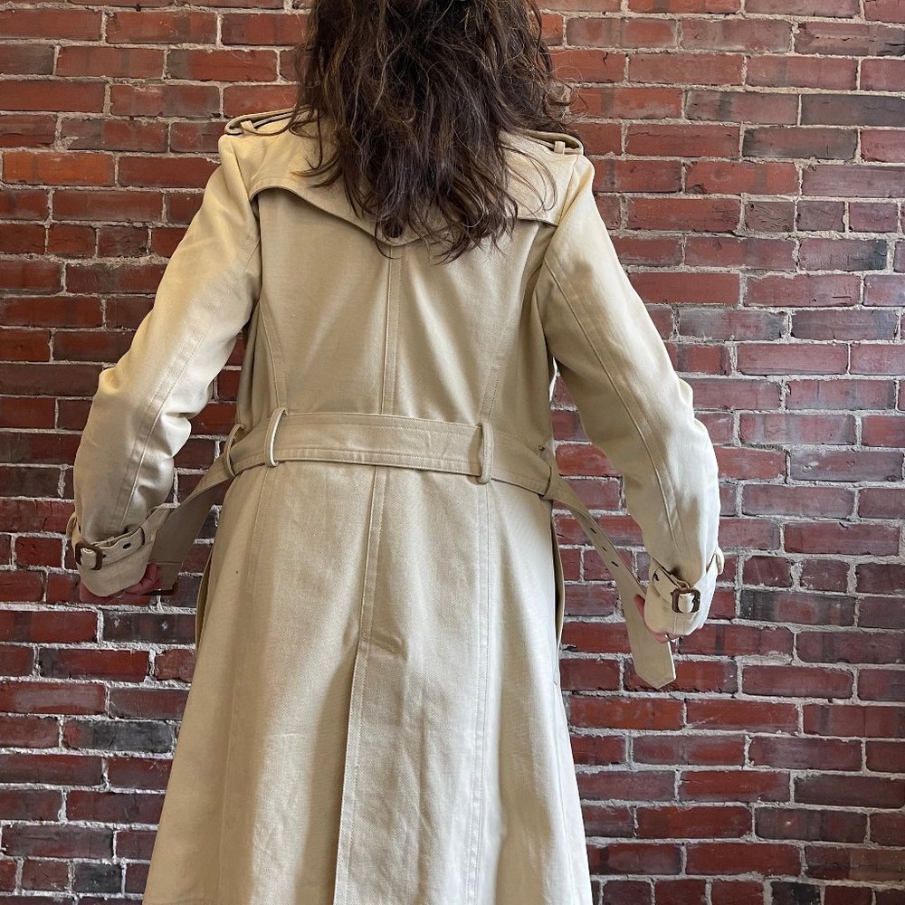 French Connection FCUK Tokyo Japan custom design SAMPLE belted trench coat - Picture 5 of 6